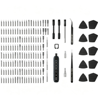 Kit de tournevis électrique 180-en-1 avec embouts de précision pour la réparation électronique de smartphones, PC et manettes de jeu