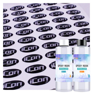 Tinh thể rõ ràng linh hoạt vòm nhựa Epoxy nghệ thuật Kit Epoxy Sticker AB keo dính dán thủ công dấu hiệu/huy chương lỏng nhựa epoxi - Product Image 2