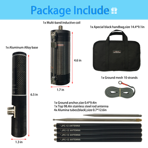 JPC-12 Đầy Đủ Ban Nhạc 7Mhz-50Mhz Dọc Antenna Cho Ham Đài Phát Thanh 8 Ban Nhạc Sóng Ngắn <span class=keywords><strong>Hf</strong></span> Ăng-ten Trượt Điều Chỉnh Tín Hiệu Máy Phát Điện Sản Phẩm - Product Image 5