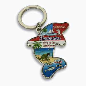 Aimants de réfrigérateur personnalisés souvenir de la Barbade, carte de la Barbade, aimants de collection en métal souvenir des Caraïbes - Product Image 2