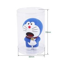 Emballage de boîte de cylindre transparent Grands conteneurs de cylindre en plastique transparent Emballage de tube rond transparent avec bouchon