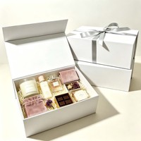 Boîte cadeau en papier rigide de luxe avec revêtement dur, logo personnalisé pour anniversaire, mariage, fête, cadeau d'entreprise, vente en gros