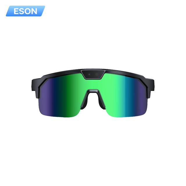 ESON AI Smart Glasses with Camera 1200P Record Wireless Audio UV400 Sport Sunglasses for Cycling Fishing Outdoor Protection