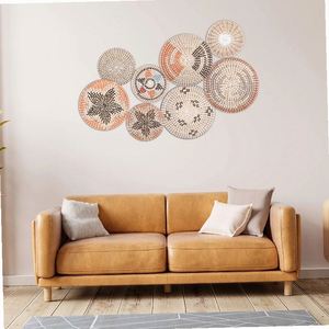 Glitzer Zimmer Dekor Vanille Moderne Dekorationen Selten und Chic Deko-Scheiben mit Makramee Badezimmerdekoration - Product Image 2