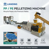 Machine de granulation industrielle de plastique à prix d'usine pour la fabrication de granulés de films PP PE HDPE LDPE par extrusion