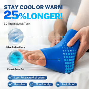 Compresa de Gel Sólido Impresa en 3D <span class=keywords><strong>para</strong></span> Tobillo, Terapia de Frío y Calor Personalizada, Almohadilla Fría <span class=keywords><strong>para</strong></span> Lesiones Deportivas, Color Azul con Cierre de Velcro - Product Image 6
