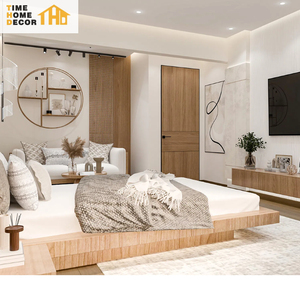 Đồ Nội Thất Nhà Sang Trọng Giường Khách Sạn Janpan Phong Cách Gỗ Giường Đồ Nội Thất Phòng Ngủ Gỗ Nổi Nền Tảng Giường - Product Image 2