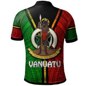 เสื้อโปโลวานูอาตูของผู้ชายเสื้อยืดโปโลส่วนตัวเสื้อโปโลวานูอาตู - Product Image 2