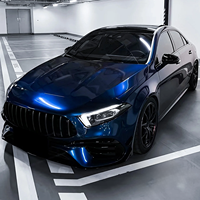 Vinilo Adhesivo para Automóviles PET Shadow Blue con Efecto de Cambio de Color, 1.52*16m, Tecnología de Drenaje de Aire, Antiarañazos, para Decoración de Carrocería