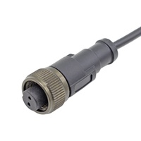 UNF 5-28-24 10-4S 2-دبوس أنثى 2-دبوس تسخير الأسلاك BNC Overmolded لأحجام الاستشعار CTC AC203 5-28-24 UNF 10-4S