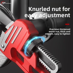 Industrial Heavy Duty Adjustable Multi-Function Large Opening Plumbing <b>Hand</b> <b>Tool</b> Multi-functional Pipe Wrench - Product Image 2