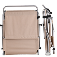 Lit de camping pliable moderne en tissu Oxford de haute qualité avec cadre en fer, réglable, pour jardin, plage, hôtel, salon extérieur