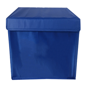 Boîte de rangement pliable <span class=keywords><strong>en</strong></span> <span class=keywords><strong>tissu</strong></span> bleu, cube <span class=keywords><strong>avec</strong></span> couvercles - Product Image 2