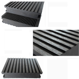 Durable <strong>Square</strong> Solid WPC <strong>Decking</strong> with Waterproof Groove Surface Traditional Design for Outdoor Garden - Product Image 4