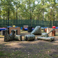 Équipement de Paintball de camouflage Air CS Nerfarchery Bunkers Enclousrue Obstacles gonflables pour étiquette laser