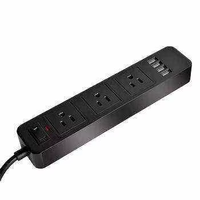 Harga pabrik colokan standar US Strip ekstensi listrik daya Multi Outlet 4 port USB 3 cara steker standar 240V 13A nilai arus