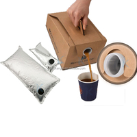 Boîte distributrice jetable en papier de 1 gallon (96 oz, 3 L) pour boissons liquides, vin rouge, jus, eau, avec robinet