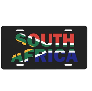 Placa de Matrícula Personalizada con la Bandera de Sudáfrica 2026 para el Día del Partido de Fútbol, Patriótica, 6x12 Pulgadas, para la Parte Delantera del Coche, Decoración para Vehículos - Product Image 1