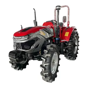 Kaixiang Hot sales 4X4 wheel 4WD 85hp 90hp 100hp 120hp wheeled tractor front loader farm garden tractor with cabin