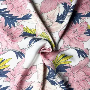 Wholesale Custom Rayon Fabric Custom Digital Floral Printed Viscose Knit Fabrics