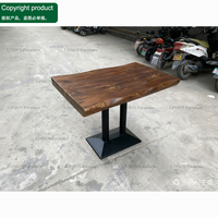 Mobilier de restaurant commercial : Table à manger en bois, banquette, canapé et chaise en cuir pour bistro, café, restaurant, bar