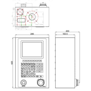 8-inch LCD hiển thị ethercat 2-6 trục mùa xuân cuộn hệ thống máy mùa xuân làm CNC điều khiển cho mùa xuân máy - Product Image 3
