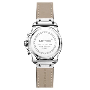 Reloj Megir 2081 en Oferta, Reloj Deportivo de Cuarzo para Hombre, de Acero, con Correa de Cuero, Cronógrafo, Estilo Lujoso - Product Image 4