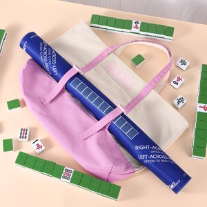 Bolsa de Almacenamiento Personalizada Bordada <span class=keywords><strong>para</strong></span> Mahjong, Bolsa de Lona <span class=keywords><strong>para</strong></span> Tapete de Mahjong, Juego de 3 Bolsas <span class=keywords><strong>para</strong></span> Guardar Fichas de Mahjong Americano - Product Image 3