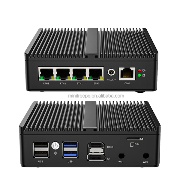 Intel N100 Mini PC Firewall Router 12TH N5105 Fanless PC 4xInteI 2.5G LAN I226 Nics HD PfSense OPNsense VMware ESXi New 4G SIM