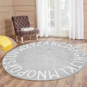 Round Kids Play Rug Alphabet Nursery Area Rug Extra Large Soft <b>Crawling</b> Play Mat for Children Toddlers Bedroom - Product Image 2