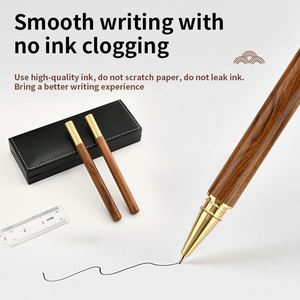 Bolígrafos de Gel de Alta Calidad con Punta de Rodillo de Madera de 0.5 mm, con Logotipo Personalizable, Incluye Renderizaciones de Diseño Gratuitas - Product Image 3