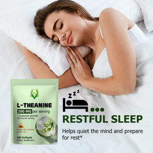 OEM L-Theanine Softgels +Magnesium Glycinate 200mg Per Serving Supports a Calm Mind Restful Sleep - Product Image 5