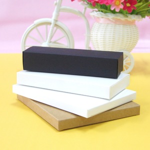 Boîte en carton pliable 161-170 mm, boîte d'emballage en papier kraft blanc, usage général, boîte plate à double glissière, poids du papier 350 g - Product Image 3