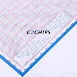 ZX-FFC1.0-T-10048-16P FFC Cable (Flexible Flat Cable) P=1mm Connector 16P 1mm Non-Inverting 10cm - Product Image 1