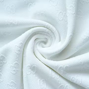 Nhà Máy bán hàng trực tiếp GG thư dệt kim Vải Jacquard 280gsm vải lụa Jacquard đàn hồi không khí Lớp chống thuốc quần áo vải En - Product Image 3