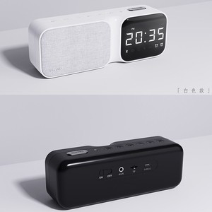 Desk <b>Clock</b> Speaker With Led Display Alarm Function For Home Office Bedroom Use - Product Image 4
