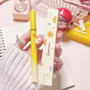 2022 Oem Logo personnalisé <span class=keywords><strong>noir</strong></span> néon imperméable coloré Eye Liner stylo Vegan mat étiquette privée paillettes marron Eye-Liner liquide - Product Image 6