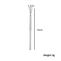 Acier inoxydable Argent 7 Pin Liner Pen Nail Painting Tool Manucure Art Dotting Pen Painting Brush Handle Special Gel Tool