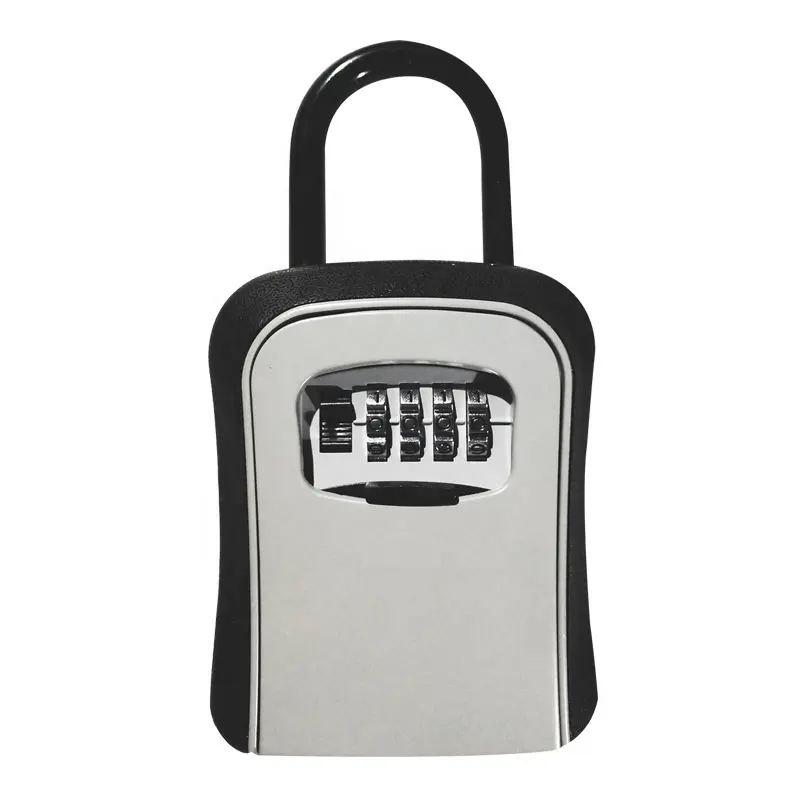 XMM-K39-H 4 digits combination lock with box for key keeping portable password lock key safe aluminum alloy keys storage box