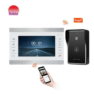 1080P Tuya interkom Video Wifi cerdas di rumah pribadi perlindungan keamanan apartemen sistem interkom untuk bel pintu logam rumah