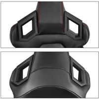 Seau sport en cuir universel SIM Accessoires de voiture Simulateur de véhicule Sièges de course réglables