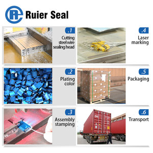 Rec102 biểu tượng tùy chỉnh Cáp con dấu với mã vạch giả mạo bằng chứng dây con dấu cho container và hàng hóa - Product Image 6