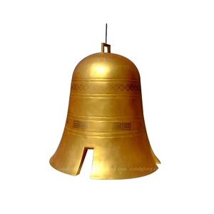 Venta al por <span class=keywords><strong>mayor</strong></span> <span class=keywords><strong>templo</strong></span> de adornos de Metal de Arte Antiguo campana de latón - Product Image 2
