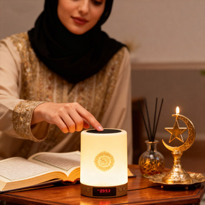 Equantu SQ122 Muslim Prayer Portable Digital Azan <b>Clock</b> Mp3 Quran Player Touch <b>Led</b> Lamp Holy Al Quran Speaker With Azan - Product Image 4