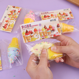 Squeeze Colorful Rainbow Ice Cream <b>Squishies</b> Fidget Toy Stress Relief Fun Restaurant Decor for Girls Boys - Product Image 4