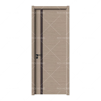 Porte de salle de bain moderne en PVC/WPC imperméable ROI HOME pour appartement, chambre, villa, hall, sous-sol, garantie de 3 ans