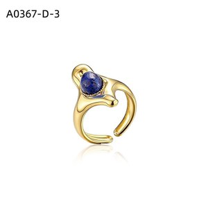 Anillo de Moda con PIEDRA NATURAL A0367 para Mujer, Joyería de Alta Calidad - Product Image 3