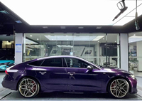 Vinilo para Automóviles Color Morado Medianoche, Libre de Burbujas, con Revestimiento de PVC