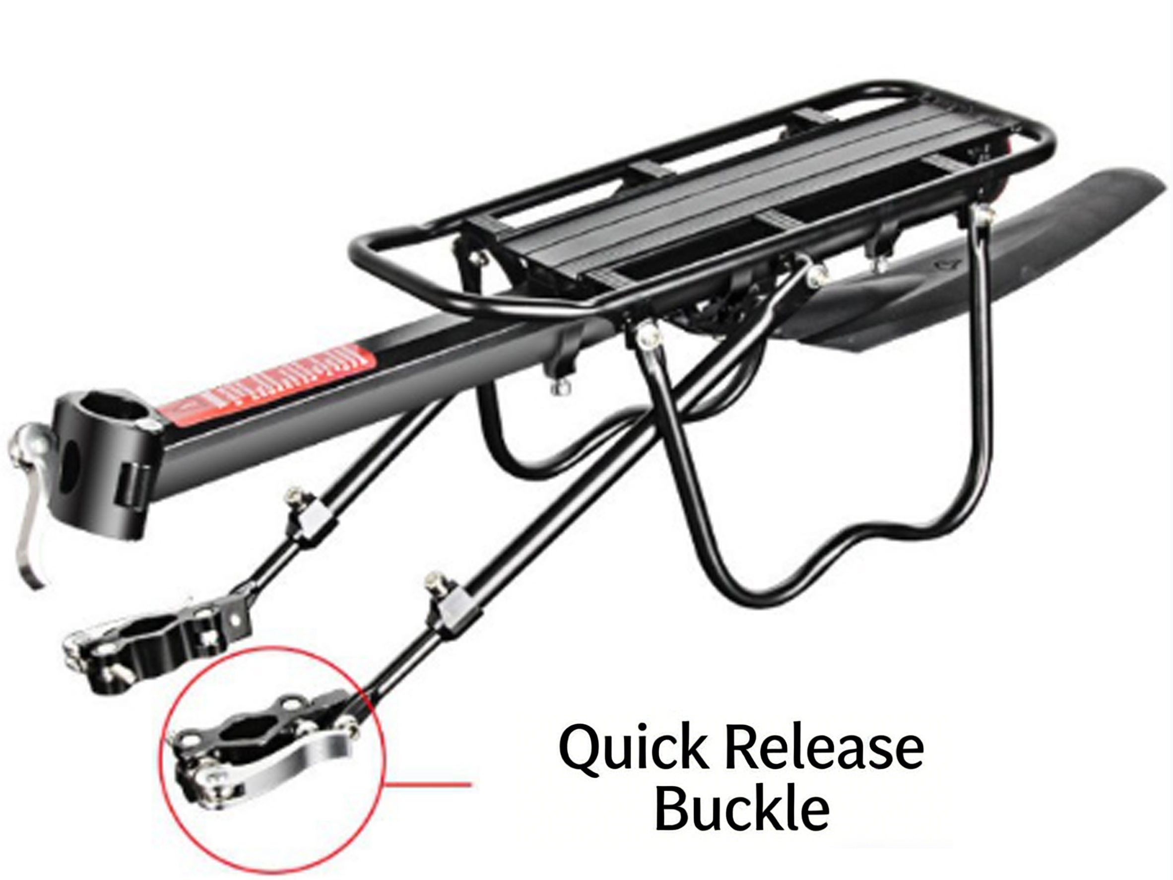 Negro (Portaequipajes de liberación rápida con guardabarros)