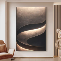 Peinture Murale LED en Porcelaine Cristalline, Style Moderne et Simple, Géométrie 3D, Abstraite et Luxueuse, pour Porche et Salon, Vente en Gros